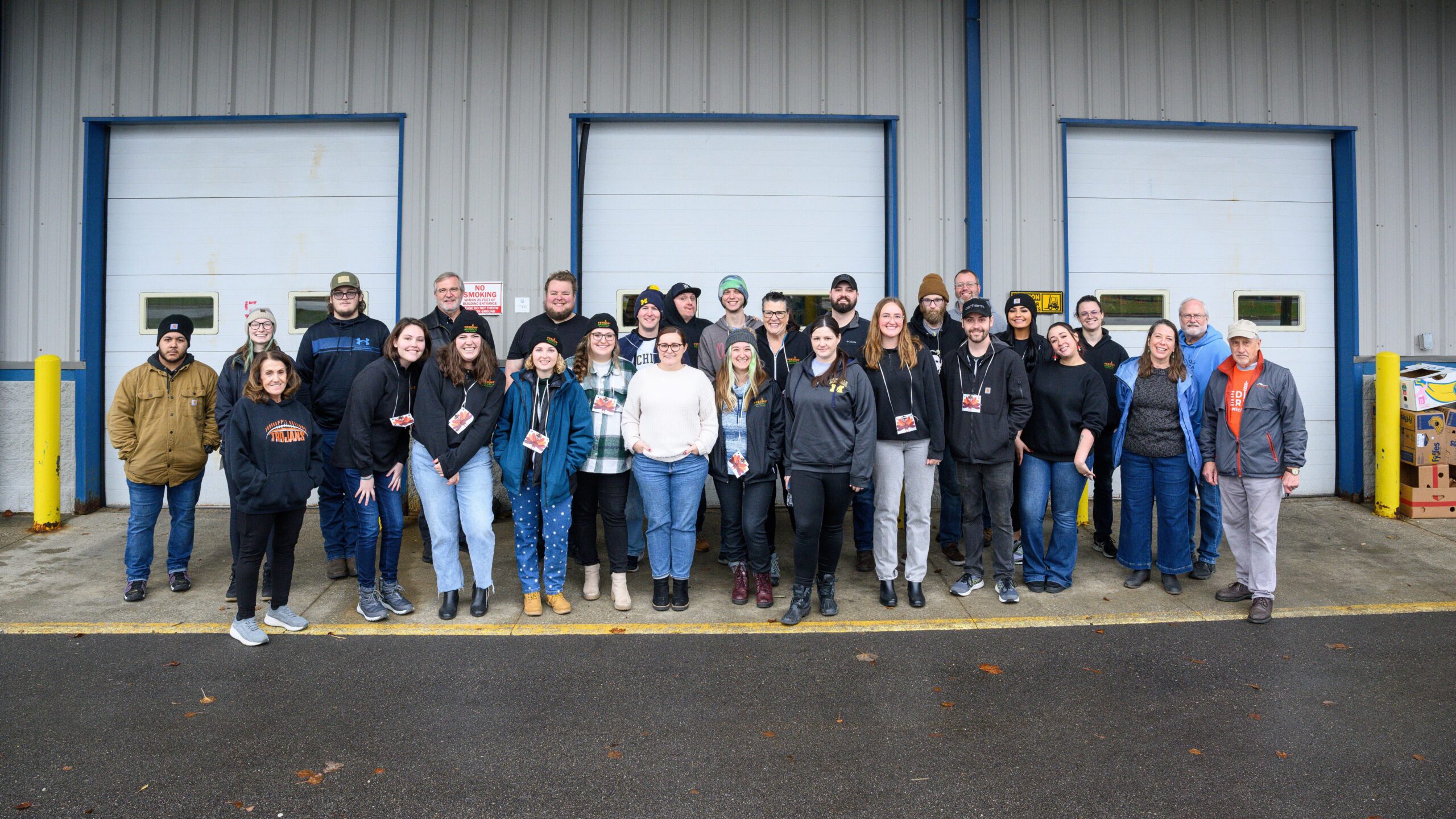 Group picture of food bank staff