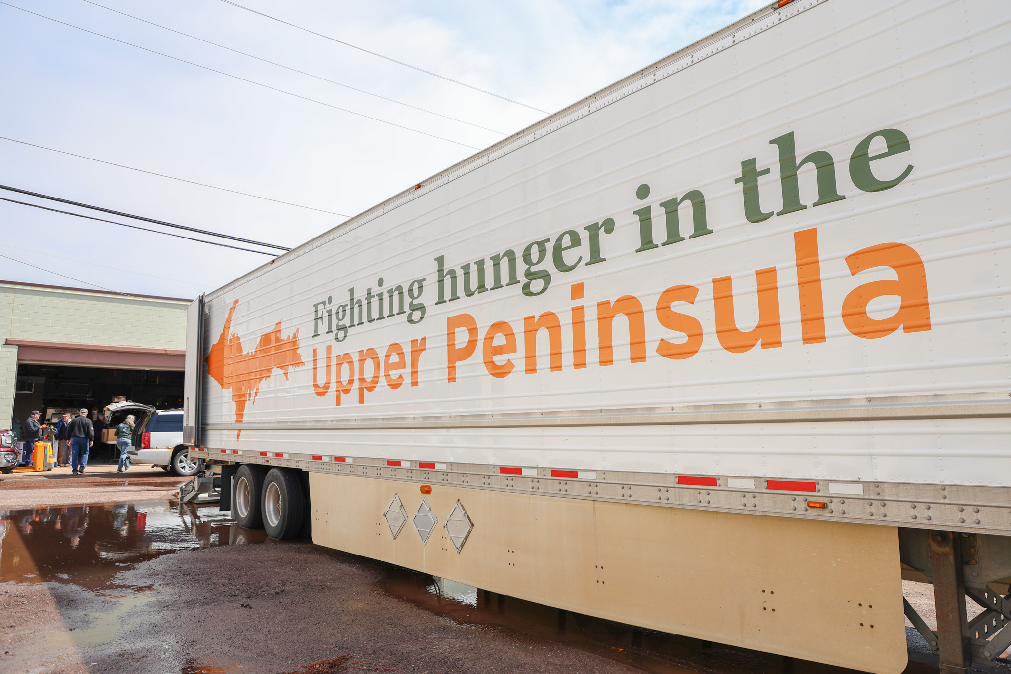 Ontonagon Fire Station Mobile Food Pantry truck